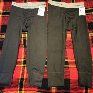 NWT: "Little Heroes" Fruit of the Loom Black Thermal Long Underwear. 100% Poly